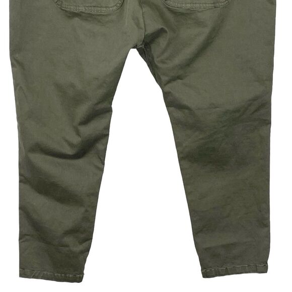 CURRENT / ELLIOTT The Tabloid Crop Pant Sz 2 M Olive Green Boho Chic - Picture 8 of 14